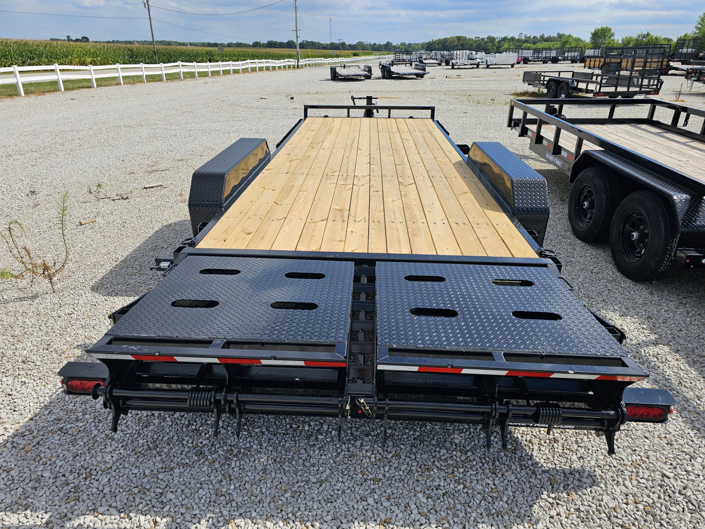 New 2026 Sure-Trac 7 x 20 (17+3) 14K Universal Ramp Equipment Trailer