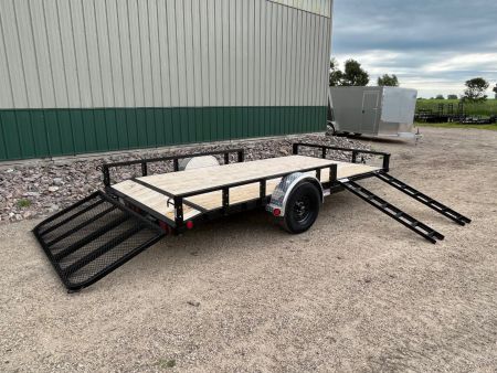 New 2026 12'x83" PJ Channel Utility Trailer