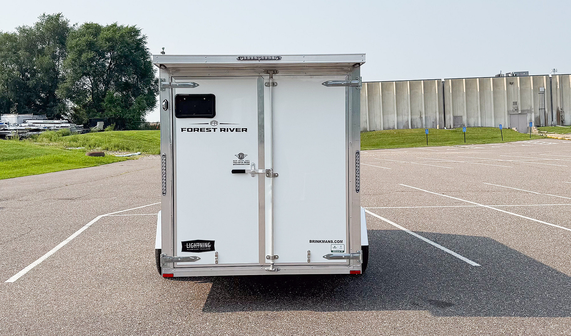 New Lightning 6x12 Enclosed Cargo Trailer - Double Doors!