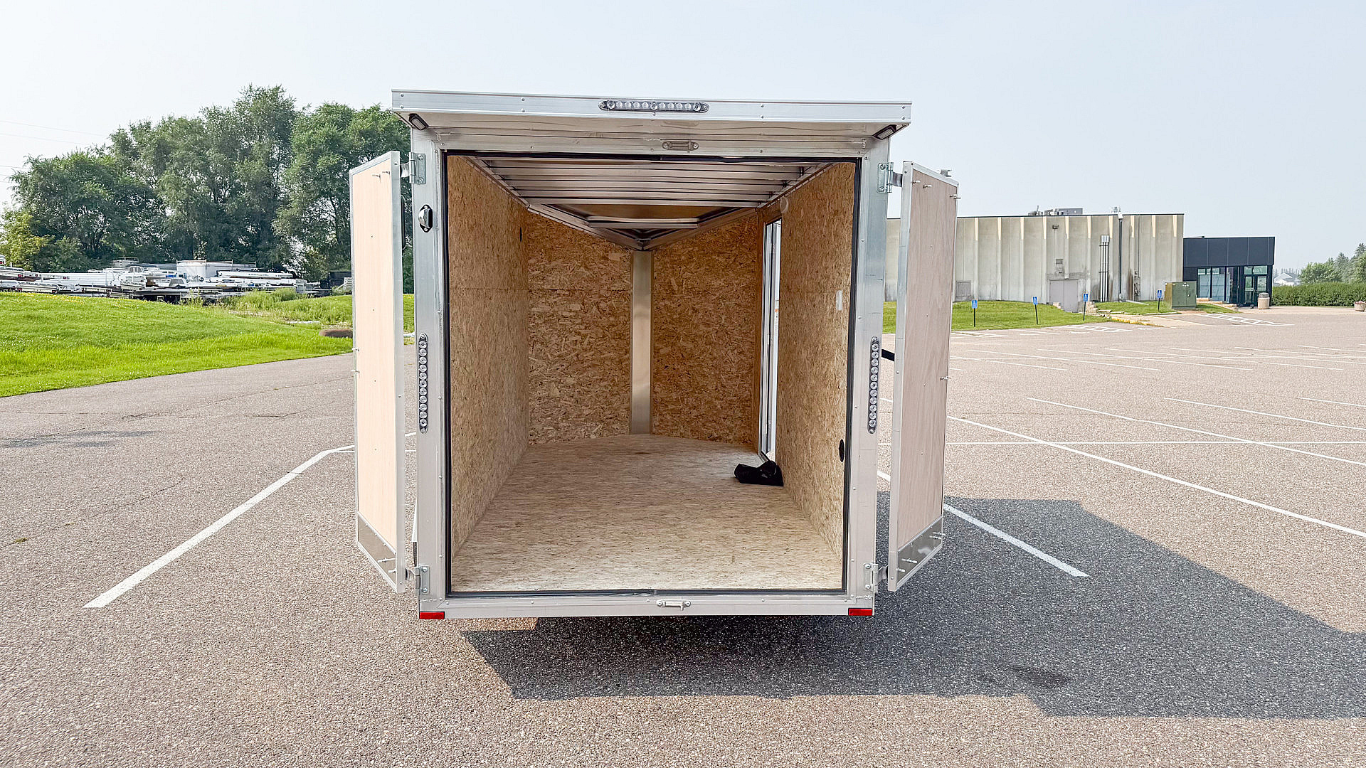 New Lightning 6x12 Enclosed Cargo Trailer - Double Doors!