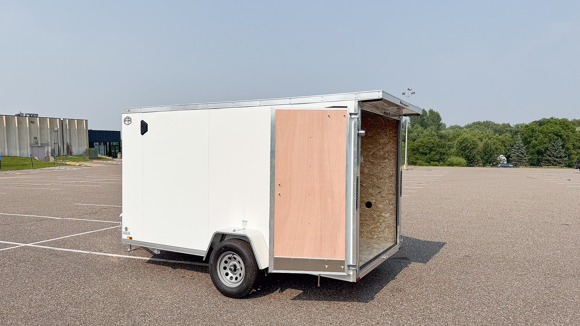 New Lightning 6x12 Enclosed Cargo Trailer - Double Doors!