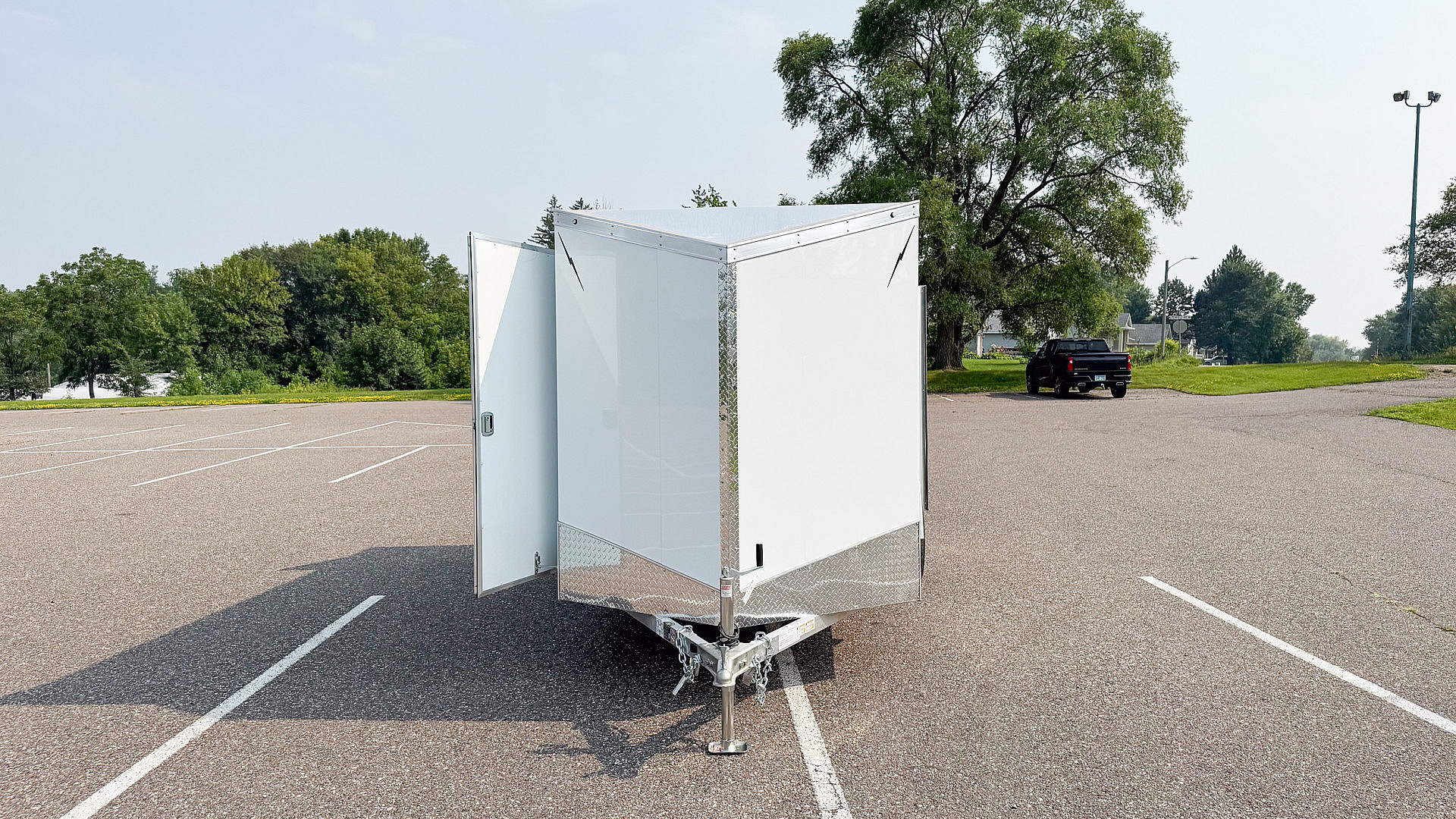 New Lightning 6x12 Enclosed Cargo Trailer - Double Doors!