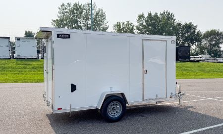 New Lightning 6x12 Enclosed Cargo Trailer - Double Doors!