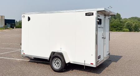 New Lightning 6x12 Enclosed Cargo Trailer - Double Doors!
