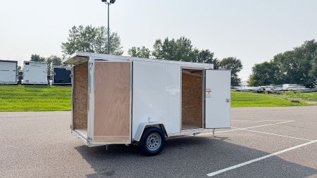 New Lightning 6x12 Enclosed Cargo Trailer - Double Doors!