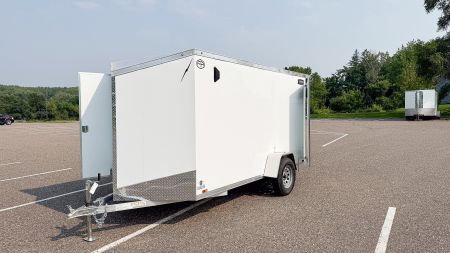 New Lightning 6x12 Enclosed Cargo Trailer - Double Doors!