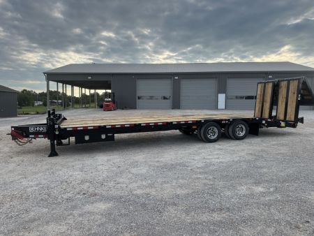 New 2026 Behnke 102"x31' 20 TON Pintle Hitch Tag Trailer *HYD BI FOLD RAMPS*