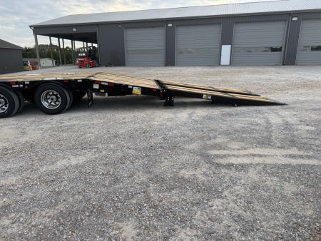 New 2026 Behnke 102"x31' 20 TON Pintle Hitch Tag Trailer *HYD BI FOLD RAMPS*