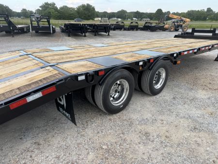 New 2026 Behnke 102"x31' 20 TON Pintle Hitch Tag Trailer *HYD BI FOLD RAMPS*