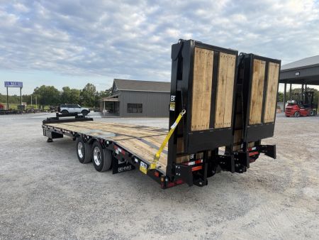New 2026 Behnke 102"x31' 20 TON Pintle Hitch Tag Trailer *HYD BI FOLD RAMPS*