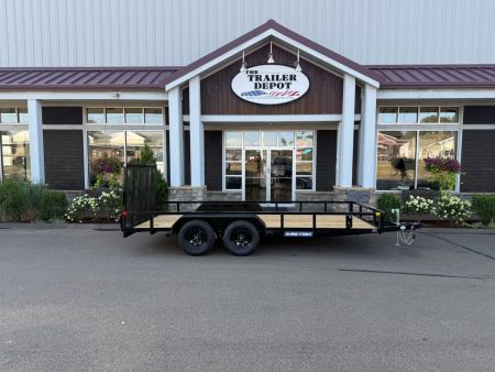 New Sure-Trac 7′ X 16′ OPEN LANDSCAPE TRAILER 7K