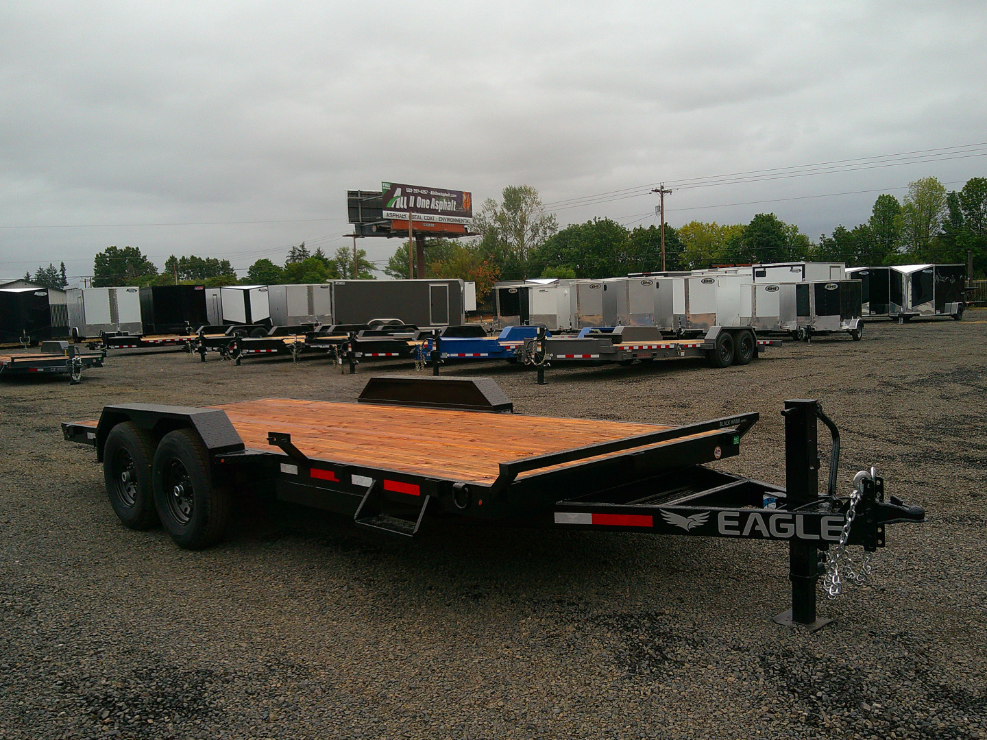 New 2026 Eagle 7x18 14k Flatbed Trailer