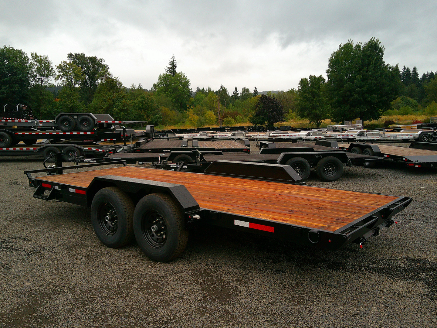 New 2026 Eagle 7x18 14k Flatbed Trailer