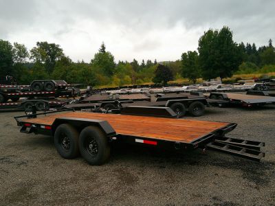 New 2026 Eagle 7x18 14k Flatbed Trailer