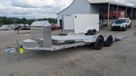 New 2026 Aluma HD 20' (20" Stationary + 20'5" Tilt) Executive Series LP Tilt Car Hauler w/ 50" Ramps - ZERO DEGREE APPROACH!!!