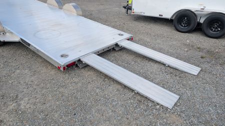 New 2026 Aluma HD 20' (20" Stationary + 20'5" Tilt) Executive Series LP Tilt Car Hauler w/ 50" Ramps - ZERO DEGREE APPROACH!!!