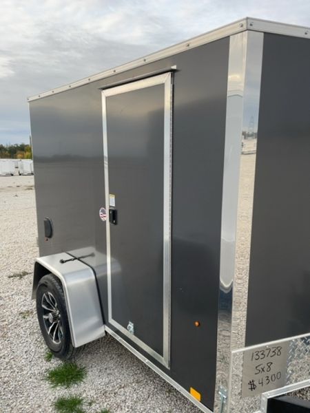 New 2026 Cargo Express EX DLX 5' x 8' 3K Idler Ramp Door Cargo / Enclosed Trailer