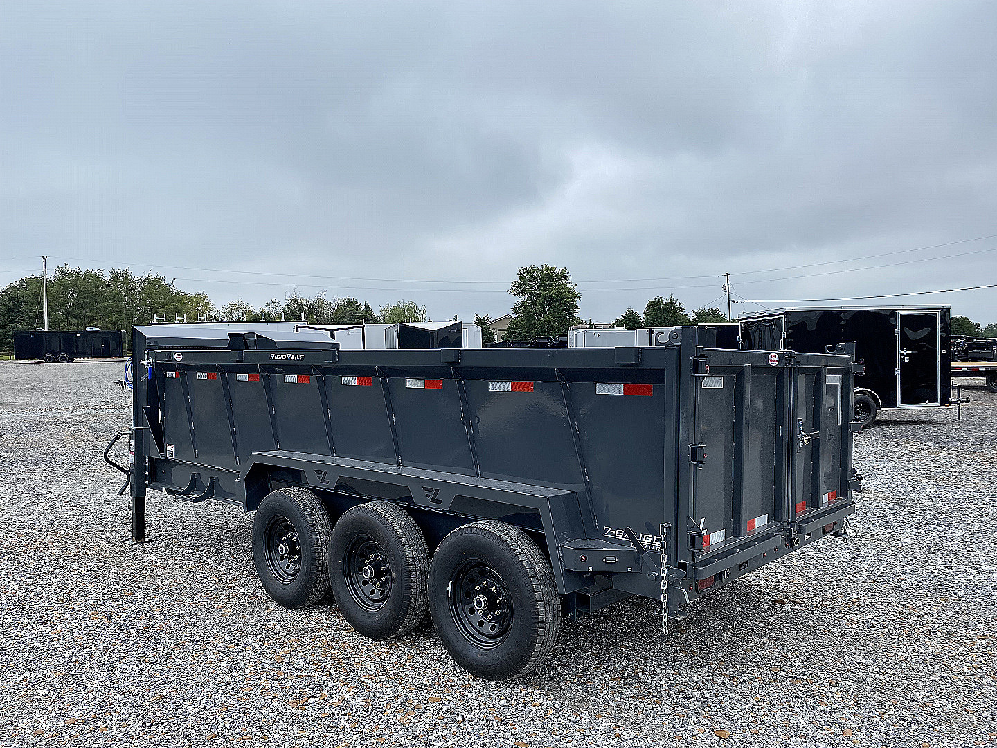 New 2026 Lamar Dump Trailer | 83" x 16' | 21K GVWR