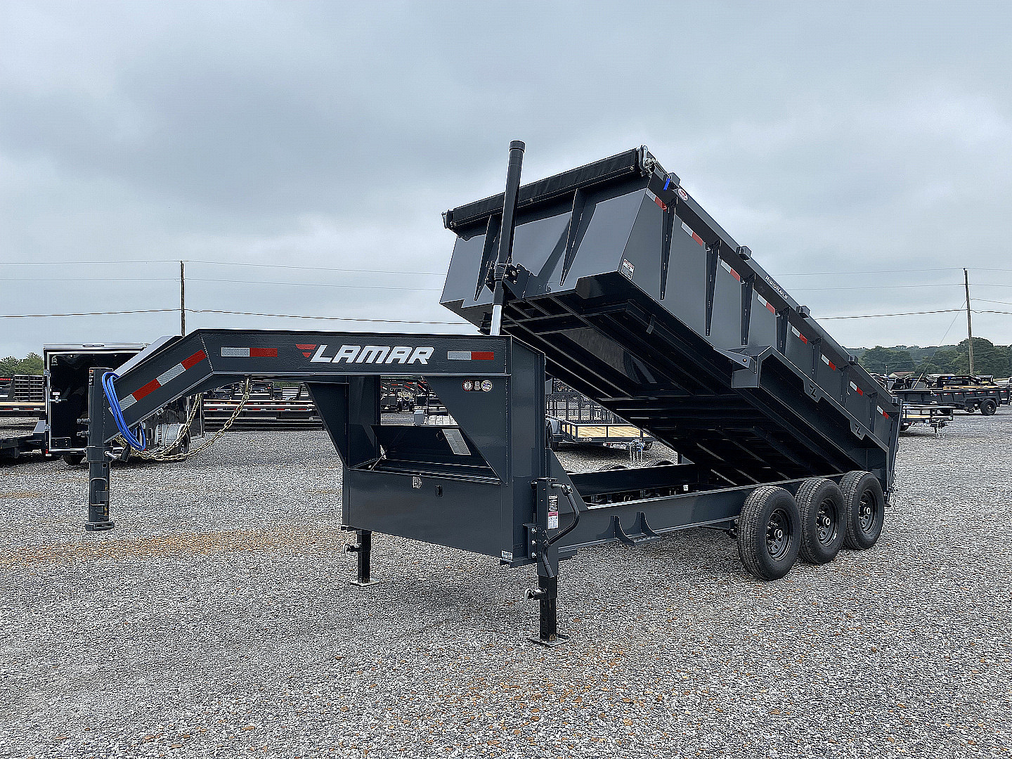 New 2026 Lamar Dump Trailer | 83" x 16' | 21K GVWR