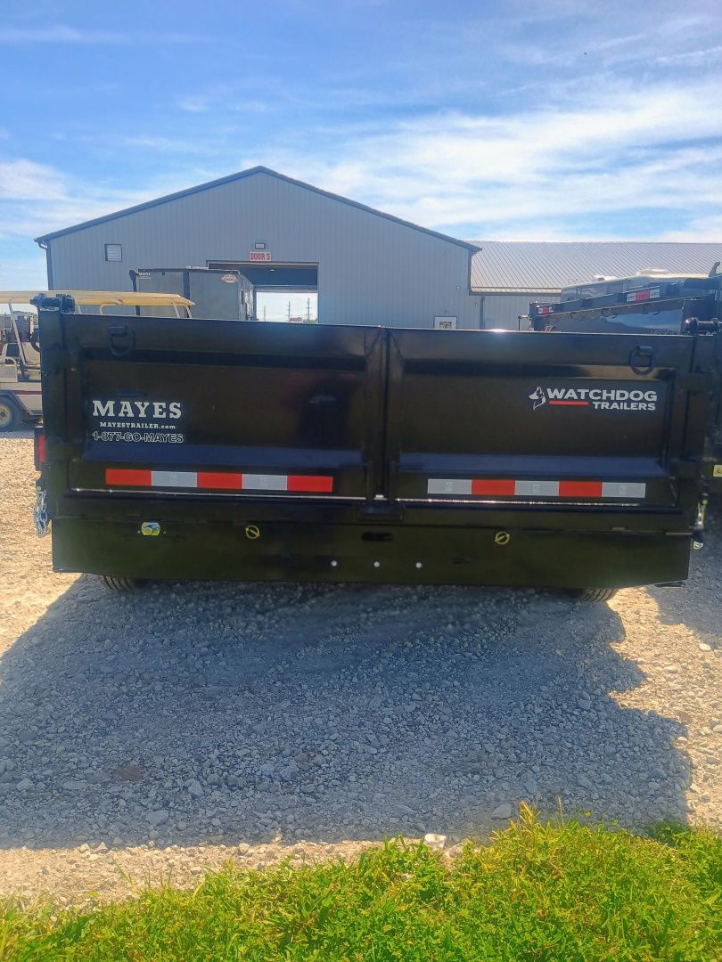 New 2025 Watchdog Trailers PD-14TA7 Dump Trailer 83X14 TA 5" hoist(GVW:14000) BLACK