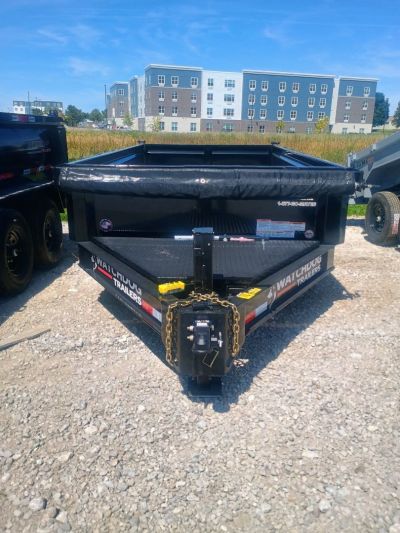 New 2025 Watchdog Trailers PD-14TA7 Dump Trailer 83X14 TA 5" hoist(GVW:14000) BLACK