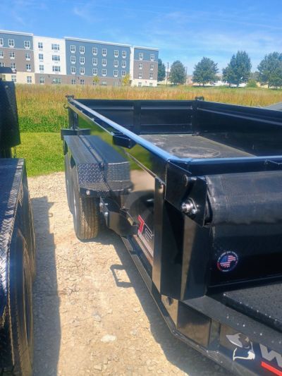 New 2025 Watchdog Trailers PD-14TA7 Dump Trailer 83X14 TA 5" hoist(GVW:14000) BLACK