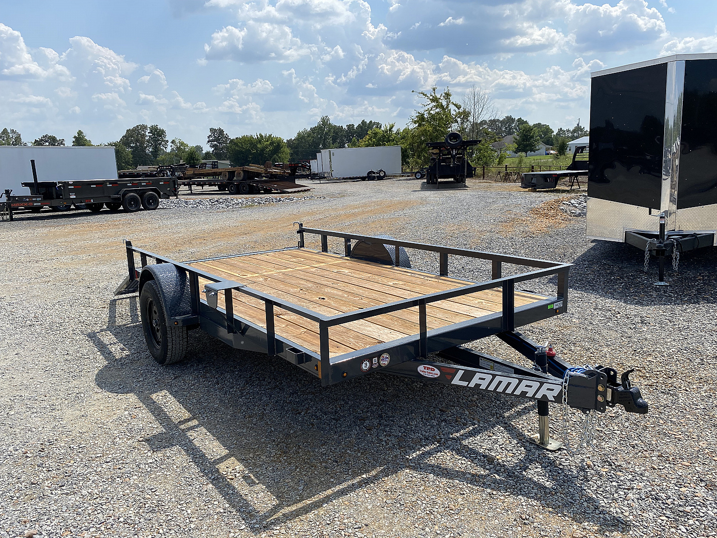 New 2026 Lamar Utility Trailer | 77" x 12' | 3k GVWR