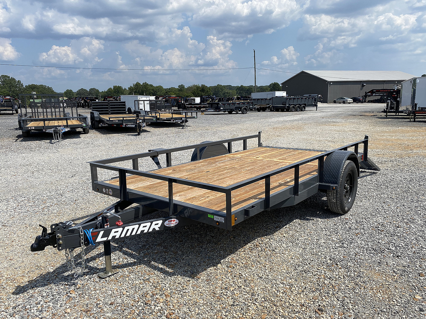 New 2026 Lamar Utility Trailer | 77" x 12' | 3k GVWR