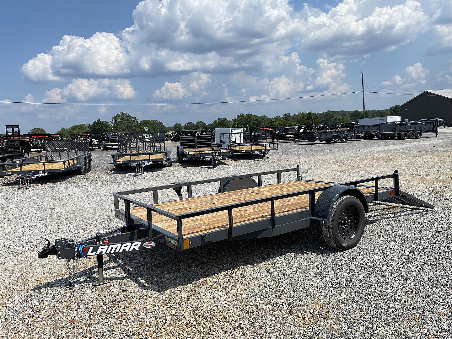 New 2026 Lamar Utility Trailer | 77" x 12' | 3k GVWR