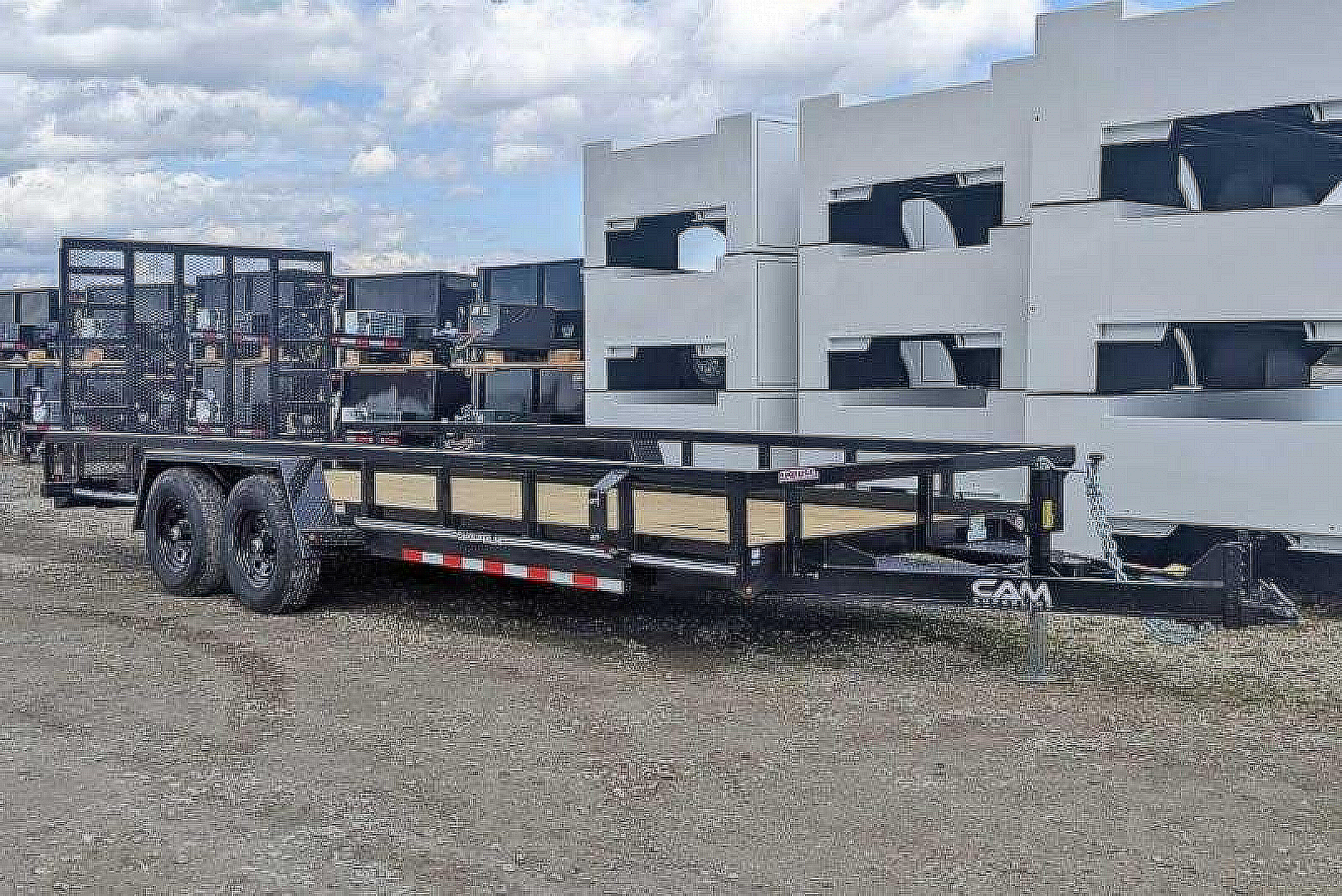 New 2025 CAM SUPERLINE 7x20 HD Tandem Axle Tubular Top Rail Utility Trailer (10K GVW!)