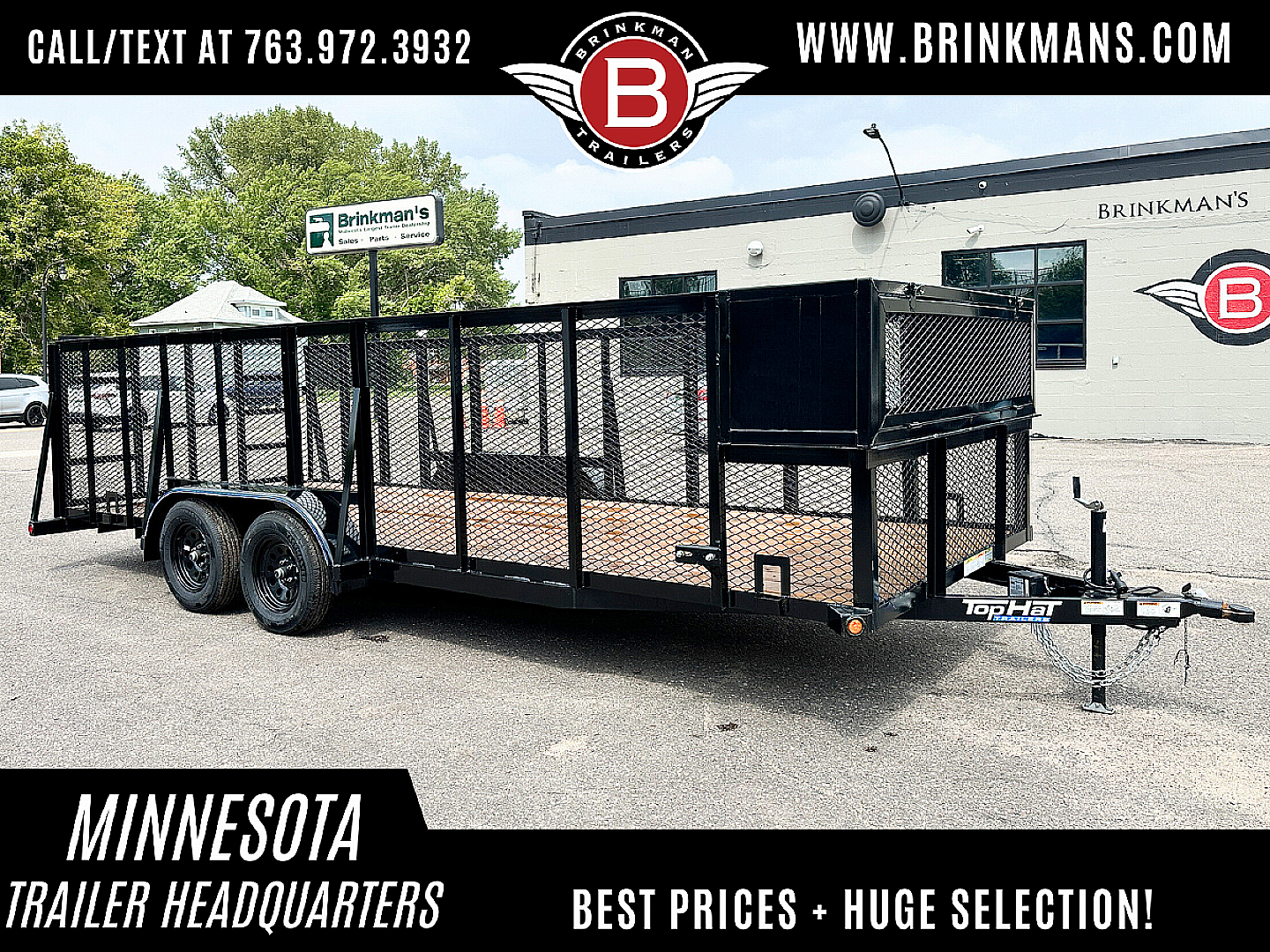 New Top Quality Top Hat 20x83 Landscape Trailer