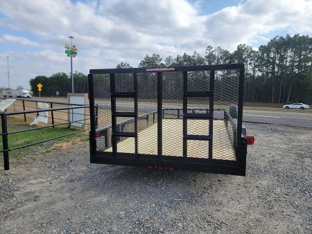 New 2025 DOUBLE A 16'x83" Tandem Axle Pipe Top w/ Tailgate Utility Trailer