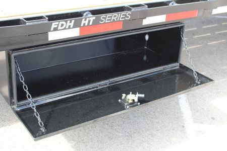 New 2025 Moritz FDGH Hydraulic Tail 34' GOOSENECK Deckover Flatbed Trailer- 25900# GVW