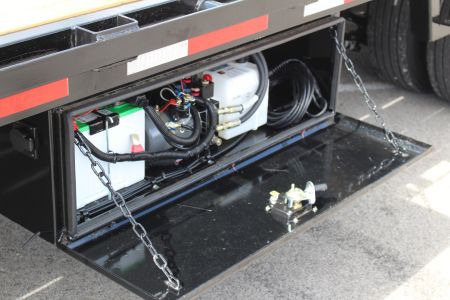 New 2025 Moritz FDGH Hydraulic Tail 34' GOOSENECK Deckover Flatbed Trailer- 25900# GVW