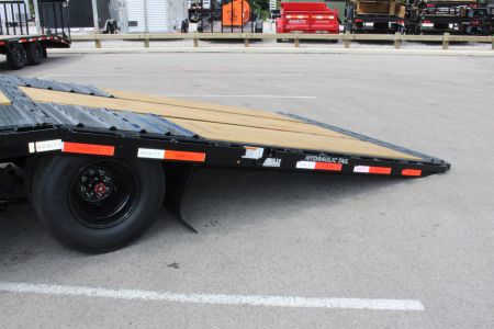 New 2025 Moritz FDGH Hydraulic Tail 34' GOOSENECK Deckover Flatbed Trailer- 25900# GVW