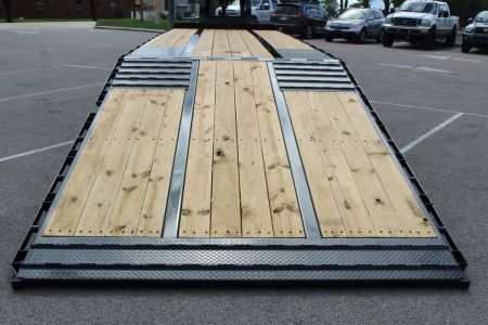 New 2025 Moritz FDGH Hydraulic Tail 34' GOOSENECK Deckover Flatbed Trailer- 25900# GVW