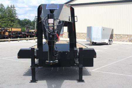 New 2025 Moritz FDGH Hydraulic Tail 34' GOOSENECK Deckover Flatbed Trailer- 25900# GVW