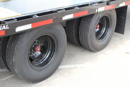 New 2025 Moritz FDGH Hydraulic Tail 34' GOOSENECK Deckover Flatbed Trailer- 25900# GVW