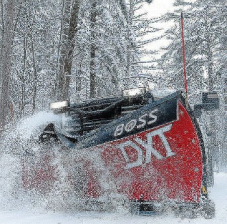 New 2026 BOSS Snowplow 8'2" Steel DXT V-Plow - Dual Trip Edge w/Cold Front Tech