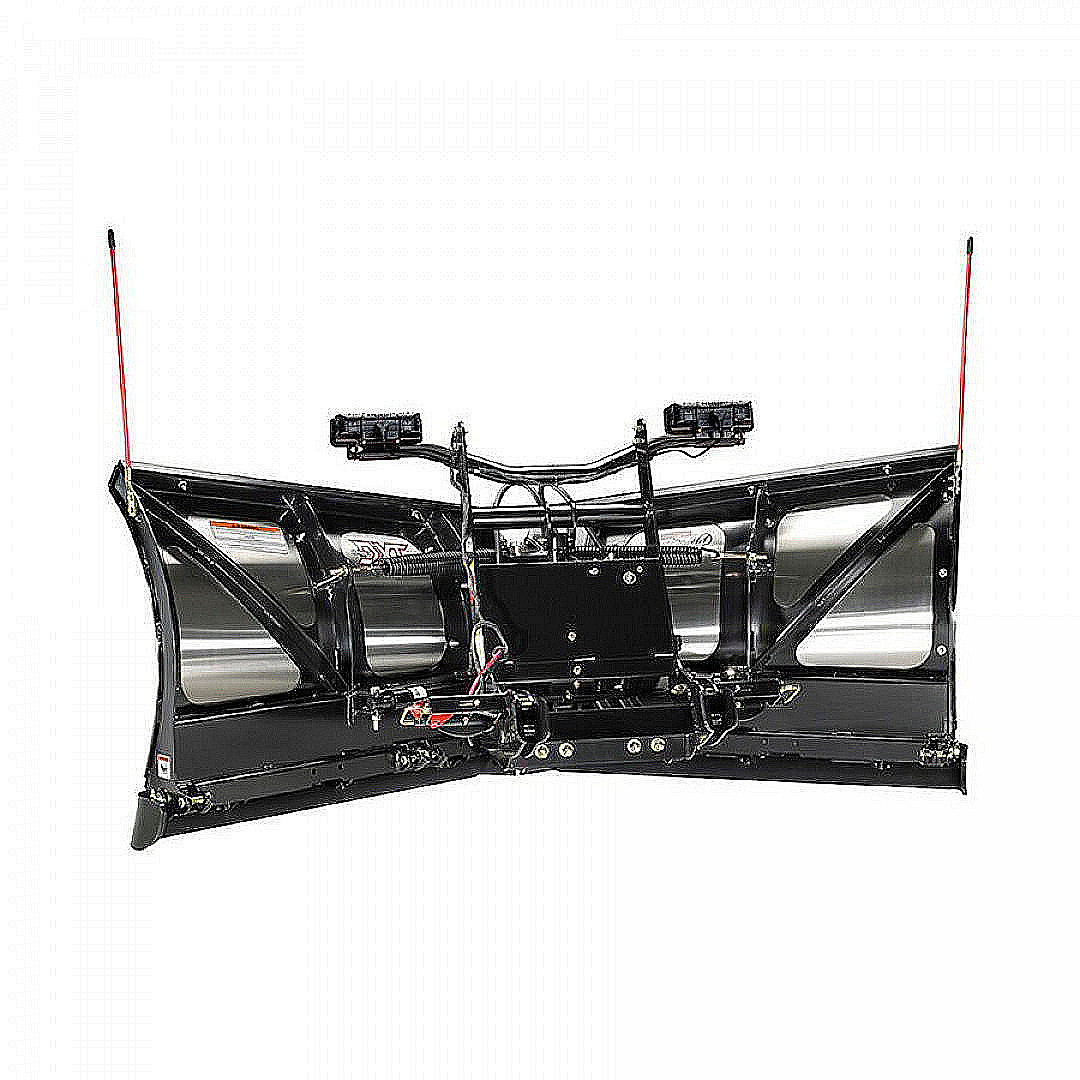 New NEW BOSS Snowplow 8'2" Stainless Steel DXT V-Plow - Dual Trip Edge
