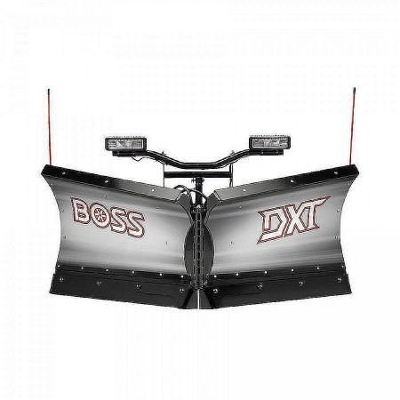New NEW BOSS Snowplow 8'2" Stainless Steel DXT V-Plow - Dual Trip Edge