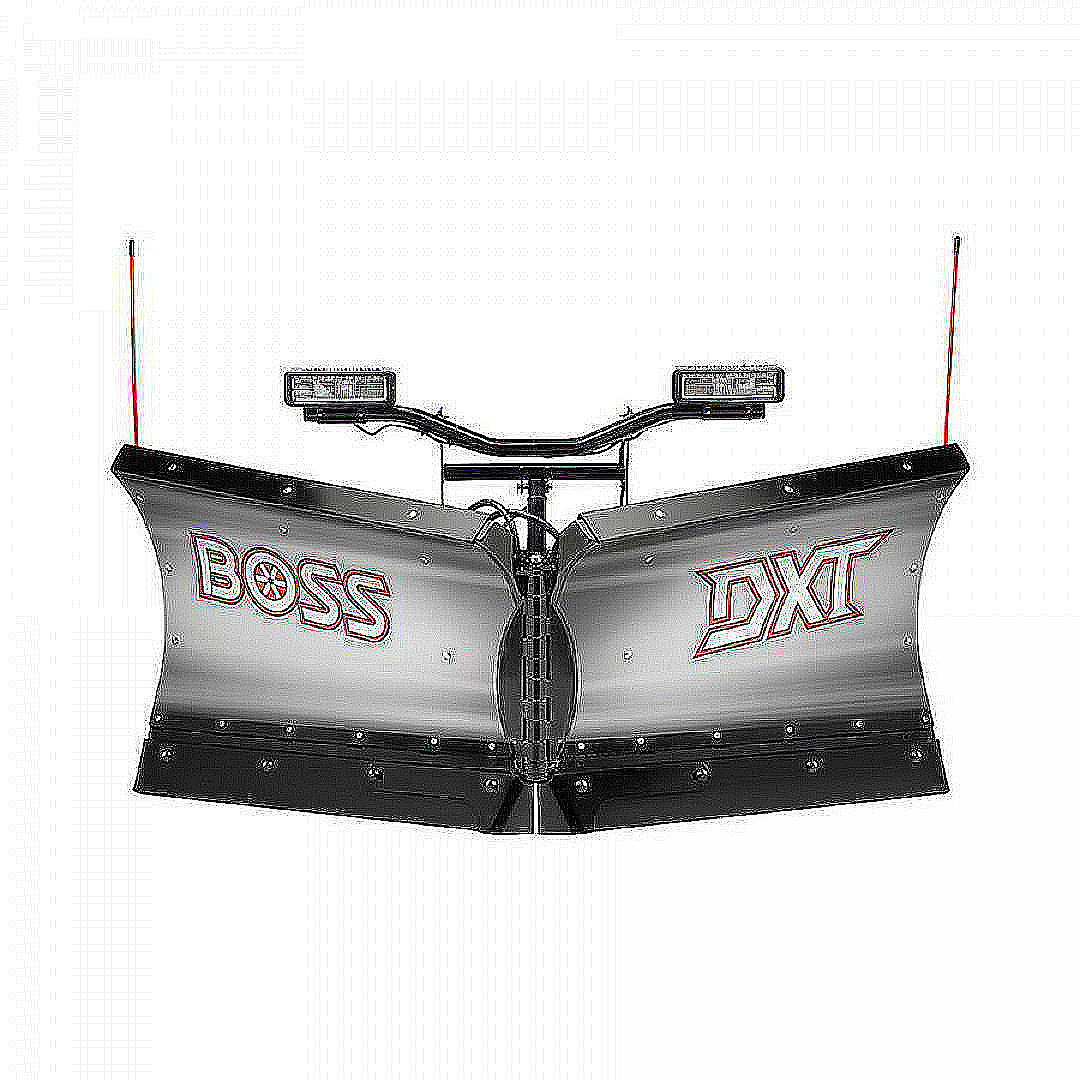 New 2026 BOSS Snowplow 9'2" Stainless Steel DXT V-Plow - Dual Trip Edge w/Cold Front Tech
