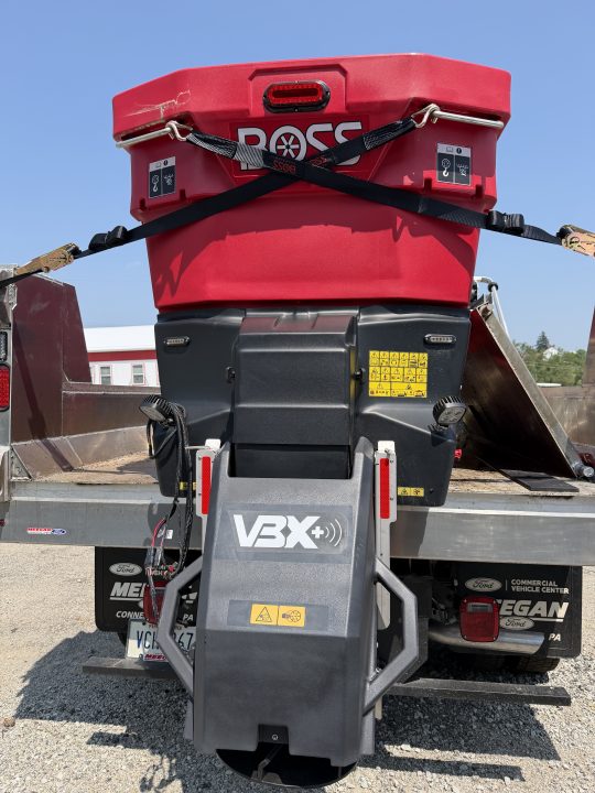 New 2026 BOSS (VBX8000+) 2 cu yd Poly Hopper Spreader w/ Auger