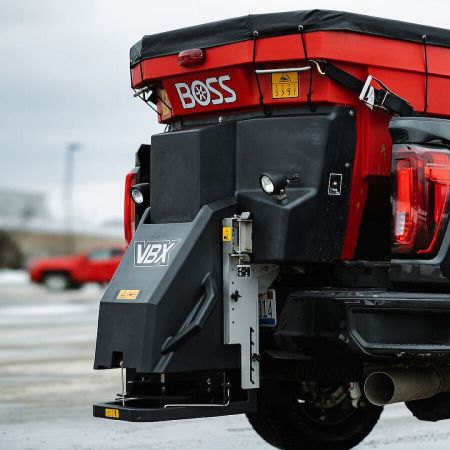 New 2026 BOSS (VBX8000+) 2 cu yd Poly Hopper Spreader w/ Auger