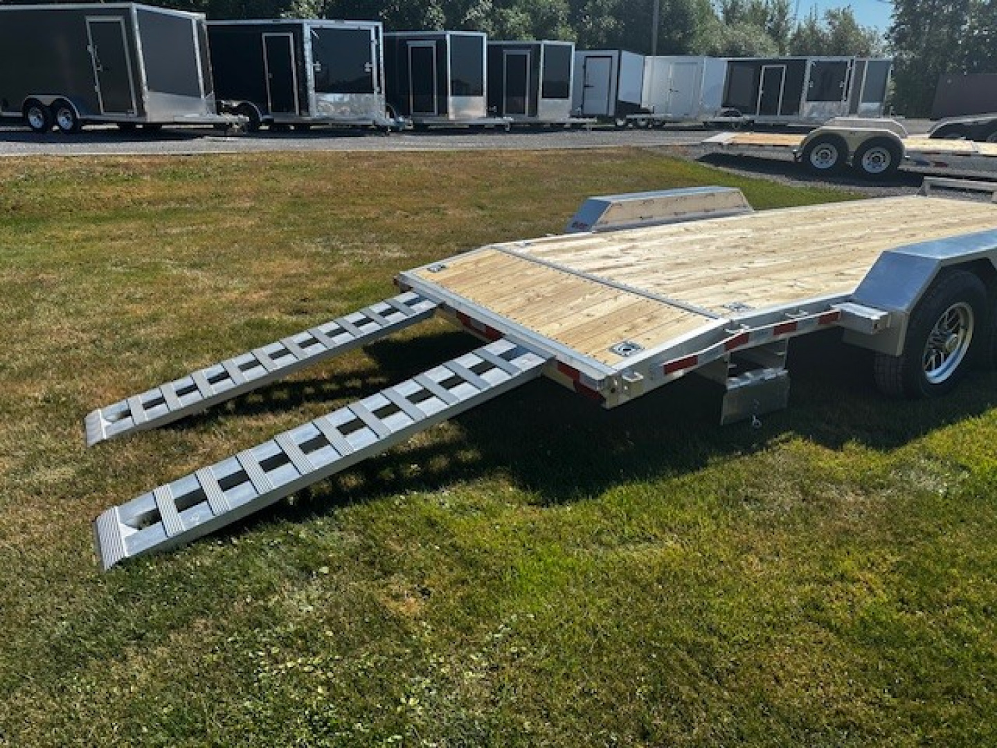 New 2026 Enbeck 18' All Aluminum Car Hauler/Equipment Hauler Equipment Trailer