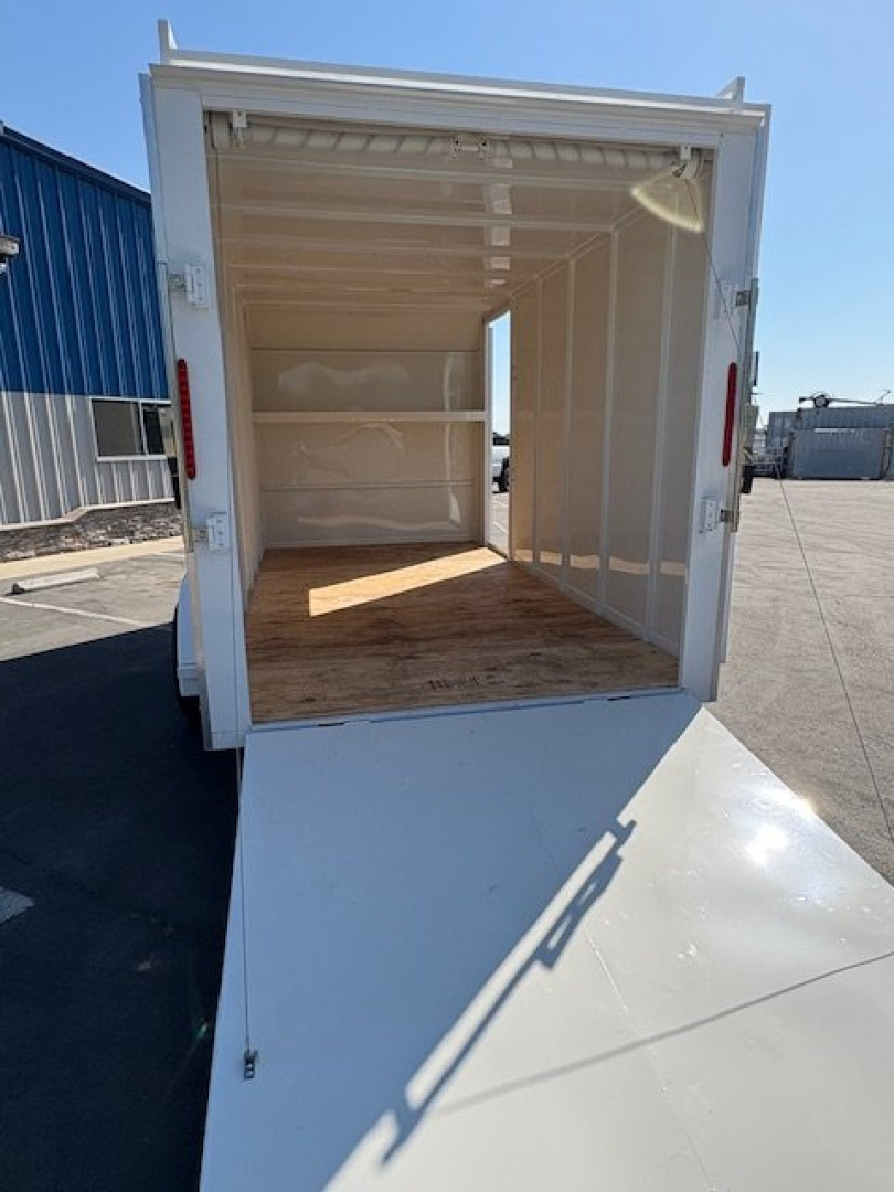 New 2026 TRU 7'x14'x7' Work Horse Trailer 7K White, Black, or Grey
