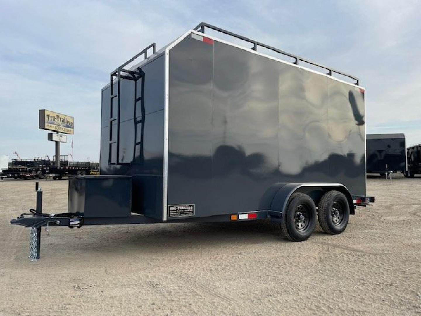 New 2026 TRU 7'x14'x7' Work Horse Trailer 7K White, Black, or Grey