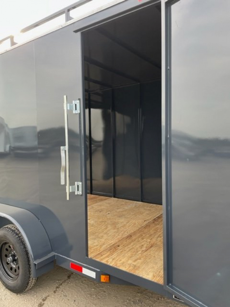 New 2026 TRU 7'x14'x7' Work Horse Trailer 7K White, Black, or Grey