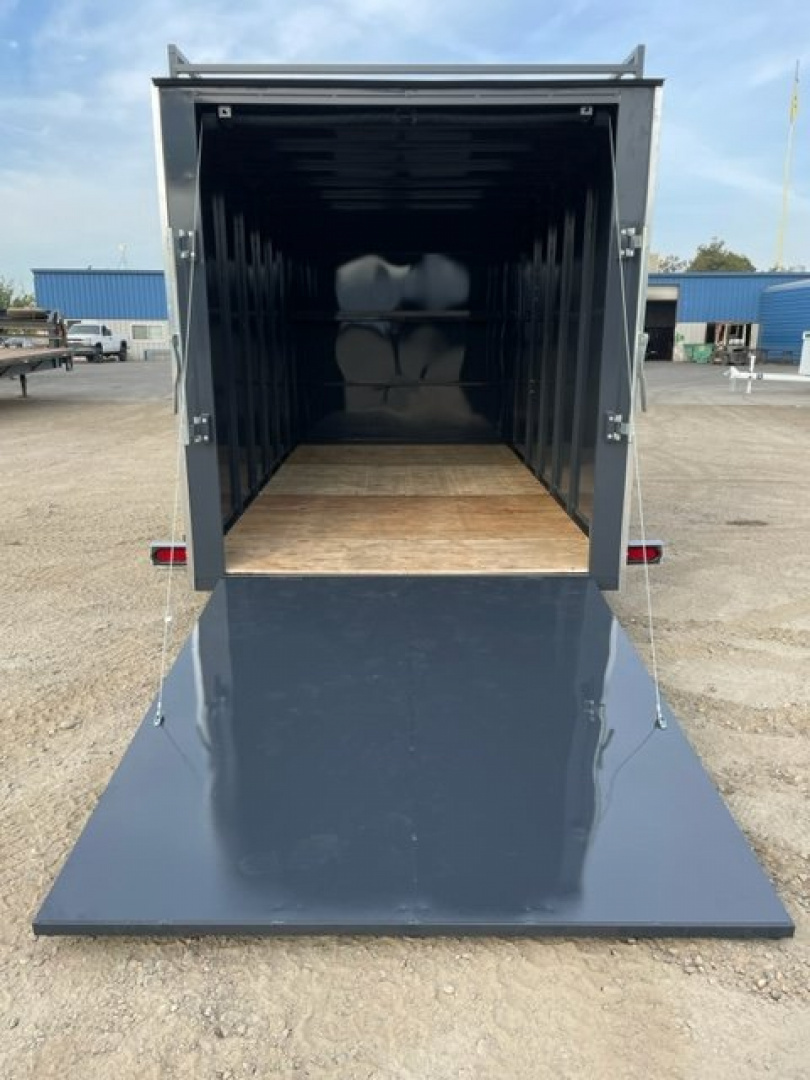 New 2026 TRU 7'x14'x7' Work Horse Trailer 7K White, Black, or Grey