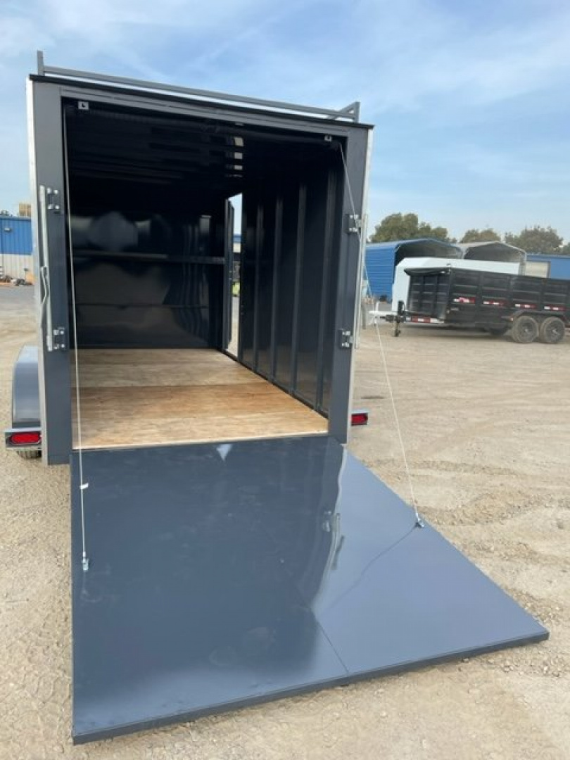 New 2026 TRU 7'x14'x7' Work Horse Trailer 7K White, Black, or Grey